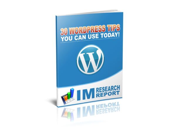 30 Wordpress Tips You Can Use Today PDF Book